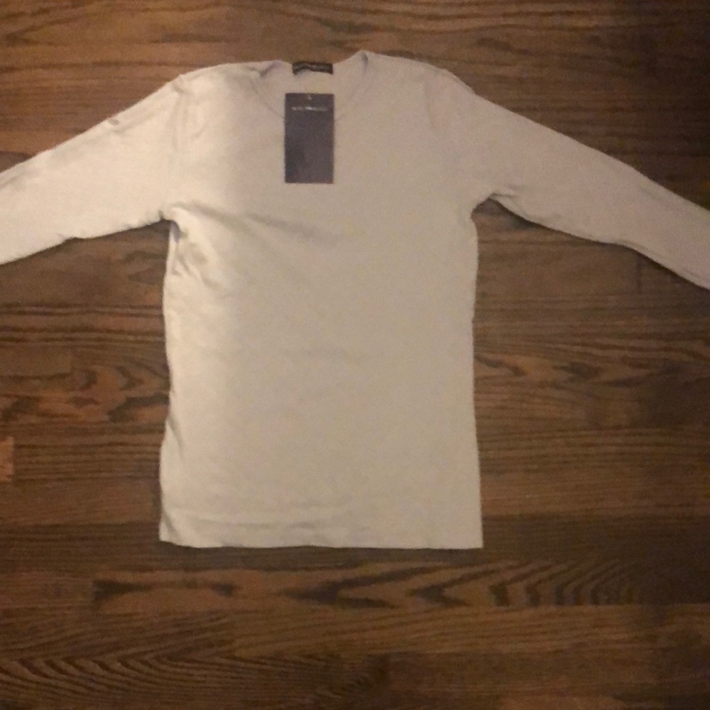 Brandy Melville light blue Leah hearts top